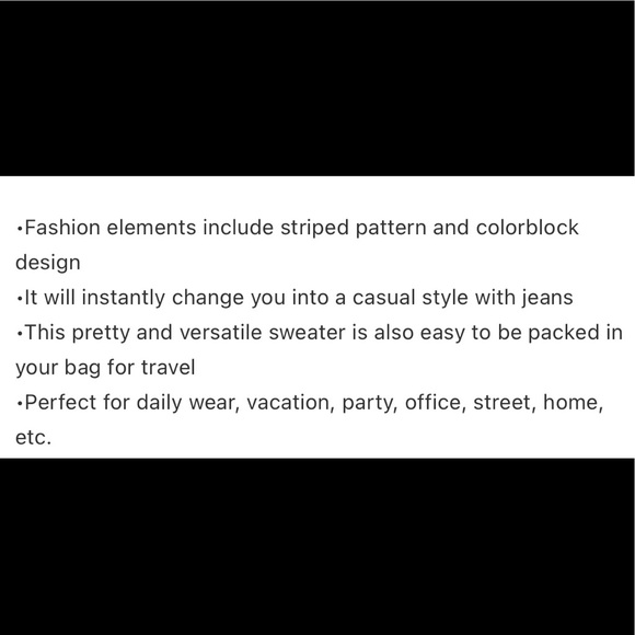 🤩HPx5💚Green & White Striped V-Neck Knit Sweater - Picture 7 of 7